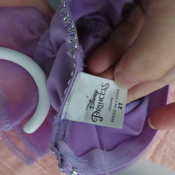 Disney Princess Little Mermaid Costume Dress in Purple and Green SZ 2T Dress UP - Picture 3 of 7